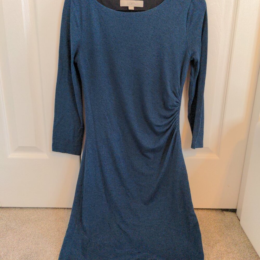 LOFT Teal Sweater Dress XS